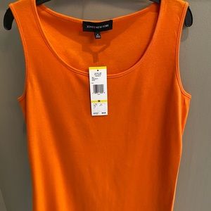 Jones New York orange medium tank top